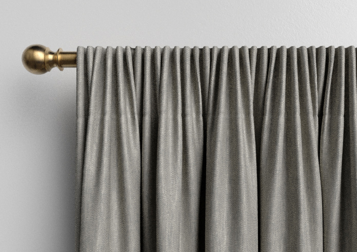 Delicate Chevron, Davy Grey - Made to Measure Curtains - Image 9